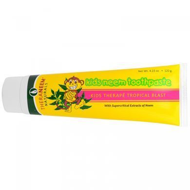 TheraNeem Naturals, Kids Therap&eacute;, Kids Neem Toothpaste, Tropical Blast, Organix South, 120 g