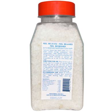 Мінеральна сіль для ванни з Мертвого моря, Sea Minerals, 1 фунт (453 г)