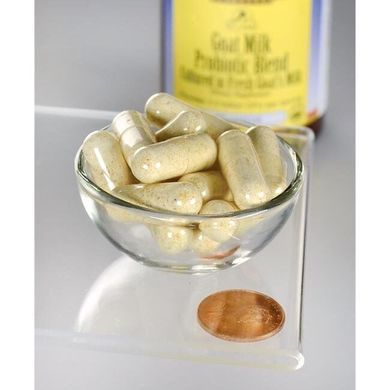 Goat Milk Probiotic Blend, Swanson, 2.5 миллиард КОЕ 60 капсул купить в Киеве и Украине
