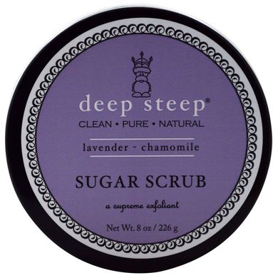 Цукровий скраб лаванда і ромашка Deep Steep (Sugar Scrub) 226 г
