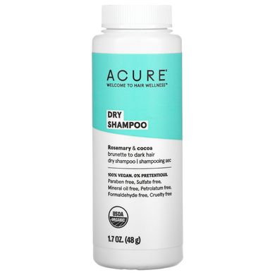 Cухий шампунь для темного волосся Acure (Dry Shampoo Organics) 48 г