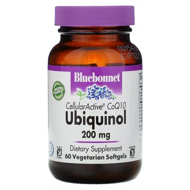 Клітинно-активний CoQ10 Убіхінол Bluebonnet Nutrition (Ubiquinol) 200 мг 60 капсул