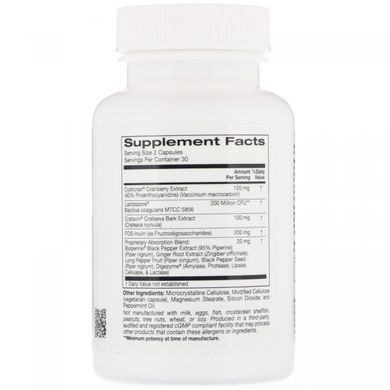 Пробіотик для підтримки сечовивідних шляхів ZOI Research (Probiotic UTI Support) 60 вегетаріанських капсул