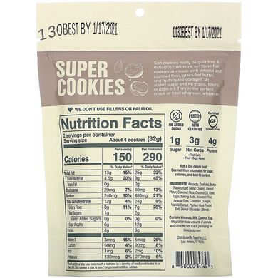 Кето-печиво, Keto Cookie Bites, Snickerdoodle, SuperFat, 3 упаковки по 176 г (6,2 унції) кожна