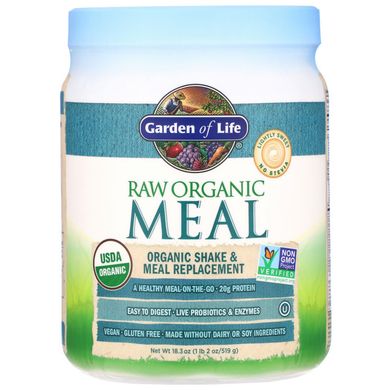 Рослинний протеїн Garden of Life (Shake & Meal Replacement) 454 г солодкий смак