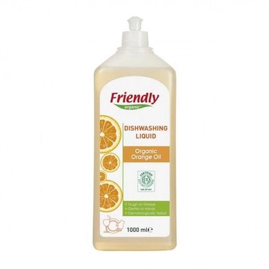 Органическое средство для мытья посуды апельсиновое масло Friendly Organic Dishwashing Orange 1 л купить в Киеве и Украине