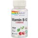 Вітамін В12 Solaray (Vitamin B12) 1000 мкг 90 льодяників зі смаком вишні фото