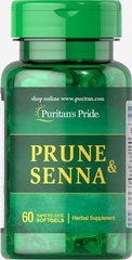 Чернослив и сенна, Prune & Senna, Puritan's Prid, 60 капсул купить в Киеве и Украине