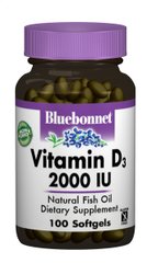 Витамин Д3 Bluebonnet Nutrition (Vitamin D3) 2000 МЕ 100 капсул купить в Киеве и Украине