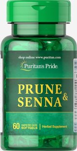 Чернослив и сенна, Prune & Senna, Puritan's Prid, 60 капсул купить в Киеве и Украине