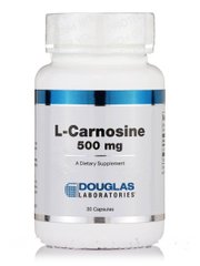 Карнозин Douglas Laboratories (L-Carnosine) 500 мг 30 капсул купить в Киеве и Украине
