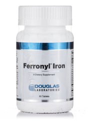 Залізо Фероніл Douglas Laboratories (Ferronyl Iron) 60 таблеток