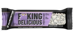 Протеиновый батончик белый шоколад с печеньем Allnutrition (F**king delicious Protein Bar) 55 г купить в Киеве и Украине