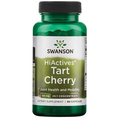 Терпка вишня Swanson (HiActives Tart Cherry) 465 мг 60 капсул