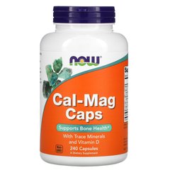 Кальций и Магний Now Foods (Cal-Mag Caps) 250 мг/125 мг 240 капсул купить в Киеве и Украине