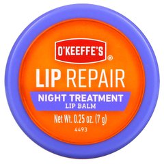 O'Keeffe's, Відновлення губ, нічний догляд, бальзам для губ, 0,25 унції (7 г)