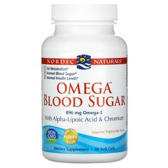 Омега для контроля сахара Nordic Naturals (Omega Blood Sugar) 60 капсул купить в Киеве и Украине