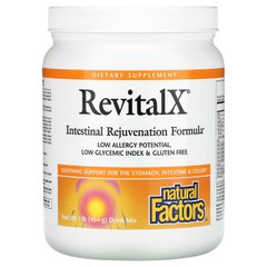 Natural Factors, RevitalX, суміш для напоїв з формулою для омолодження кишечника, 1 фунт (454 г)