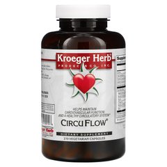 Поддержка сердца и кровообращения Kroeger Herb Co (CircuFlow) 270 капсул купить в Киеве и Украине