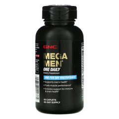 GNC, Mega Men, мультивітаміни для чоловіків, 1 капсула на день, 60 капсул