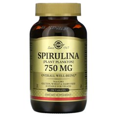 Спирулина Solgar (Spirulina) 750 мг 250 таблеток купить в Киеве и Украине