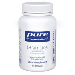 Карнітин Pure Encapsulations (L-Carnitine) 120 капсул