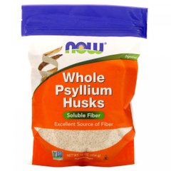 (ПОШКОДЖЕНА!!!) Насіння подорожника Now Foods (Healthy Foods Whole Psyllium Husks) 454 г