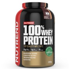 100% Сироватковий протеїн смак шоколаду та фундуку Nutrend (100% Whey Protein) 2,25 кг