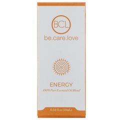 Суміш 100% чистого ефірного масла, енергія, BCL, Be Care Love, 0,34 р унц (10 мл)