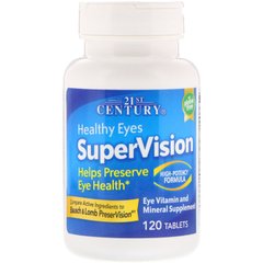 SuperVision, високоефективна формула, 21st Century, 120 таблеток