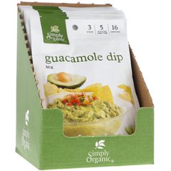 Гуакамоле Dip Mix, Guacamole Dip Mix, Simply Organic, 12 пакетов, 0,8 унции (23 г) каждый купить в Киеве и Украине