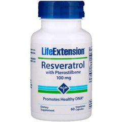 Ресвератрол (Resveratrol), Life Extension, 100 мг, 60 капсул купить в Киеве и Украине