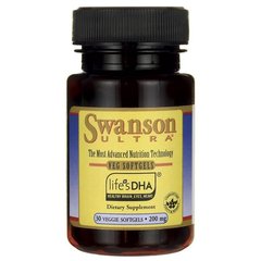 Життєвий ДГА (вегетаріанець), life's DHA (Vegetarian), Swanson, 200 мг 30 капсул