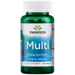 Мультивітаміни для чоловіків, Multi Men's Prime, Swanson, 90 таблеток