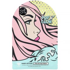 Маска для волосся в стилі поп-арт, Hair Affair, SFGlow, 1 лист, 30 мл