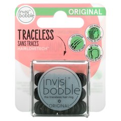 Invisibobble, Original, Безслідне кільце для волосся, чорний, 3 шт. В упаковці