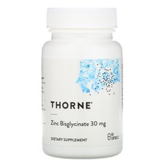 Цинк Бісгліцинат Thorne Research (Zinc Bisglycinate) 30 мг 60 капсул