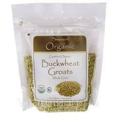 Сертифікована органічна гречана крупа, Certified Organic Buckwheat Groats, Swanson, 340 г