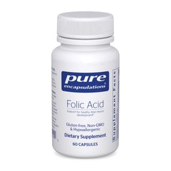 Фолиевая кислота Pure Encapsulations (Folic Acid) 60 капсул купить в Киеве и Украине