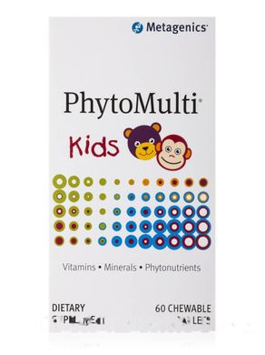 Детские мультивитамины Metagenics (PhytoMulti) 60 жевательных таблеток купить в Киеве и Украине