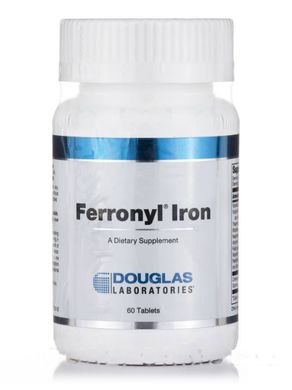 Залізо Фероніл Douglas Laboratories (Ferronyl Iron) 60 таблеток