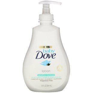 Дитячий зволожуючий лосьйон для чутливої ​​шкіри, без запаху, Dove, 384 мл