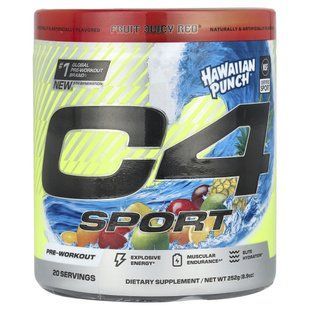 Cellucor, C4 Sport, Pre-Workout, Hawaiian Punch&reg; Fruit Juicy Red&reg;, 8.9 oz (252 g)