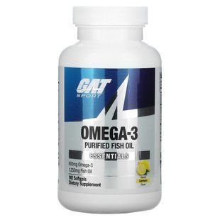 Омега-3, лимон, GAT, 90 мягких капсул купить в Киеве и Украине