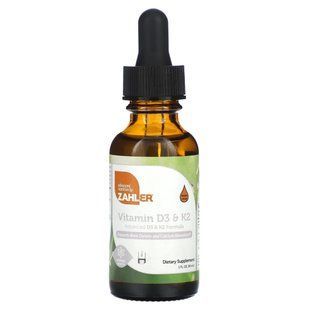 Zahler, Vitamin D3 & K2, 1 fl oz (30 ml) купить в Киеве и Украине