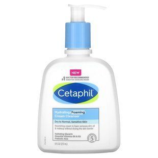 Cetaphil, Hydrating Foaming Creamer Cleanser, 8 fl oz (237 ml) купить в Киеве и Украине