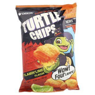 Orion, Turtle Chips, Flamin' Lime, 5.64 oz (160 g) купить в Киеве и Украине