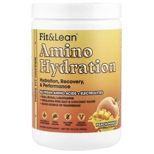 Fit & Lean, Amino Hydration, Peach Mango, 12.3 oz (350 g) купить в Киеве и Украине