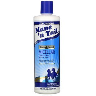 Мицеллярный кондиционер, насыщенный биотином, кокосовое масло, Micellar Conditioner, Biotin Infused, Coconut Oil, Mane 'n Tail, 331 мл купить в Киеве и Украине