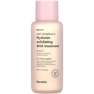 Hanskin, Exfoliating Gel with Hyaluronic Acid and AHA for Real Face, 5.07 fl oz (150 ml)